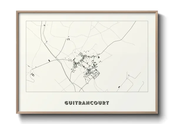 Une affiche de carte sur Guitrancourt