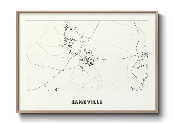 Une affiche de carte sur Jambville