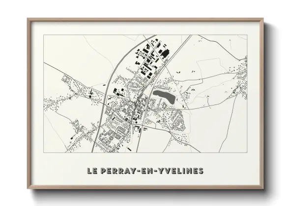 Une affiche de carte sur Le Perray-en-Yvelines