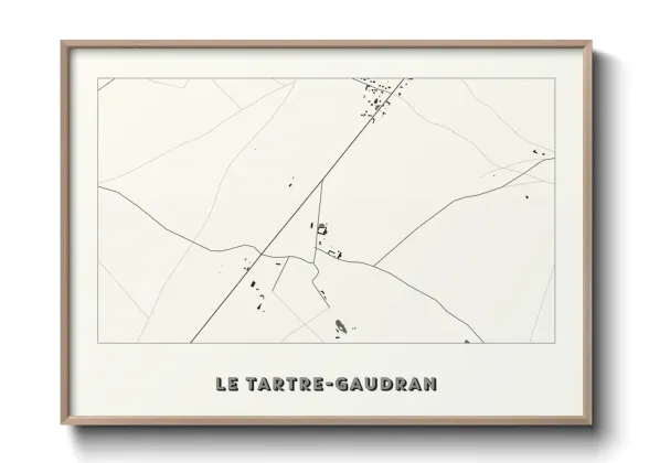 Une affiche de carte sur Le Tartre-Gaudran