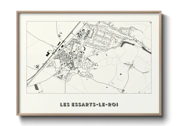 Une affiche de carte sur Les Essarts-le-Roi