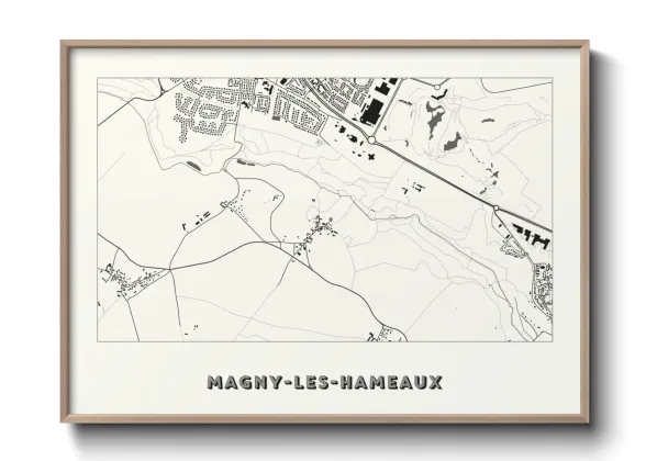 Une affiche de carte sur Magny-les-Hameaux