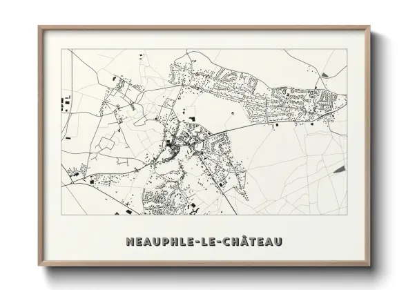 Une affiche de carte sur Neauphle-le-Château