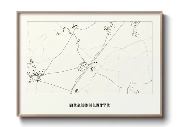 Une affiche de carte sur Neauphlette