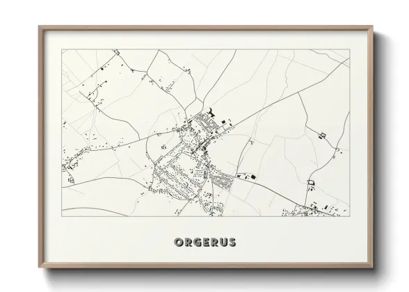 Une affiche de carte sur Orgerus