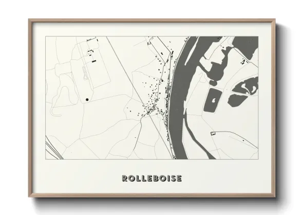 Une affiche de carte sur Rolleboise