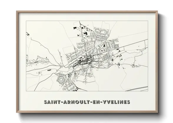 Une affiche de carte sur Saint-Arnoult-en-Yvelines