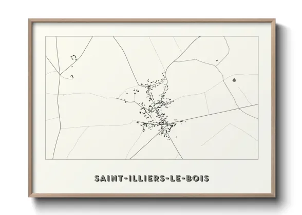 Une affiche de carte sur Saint-Illiers-le-Bois