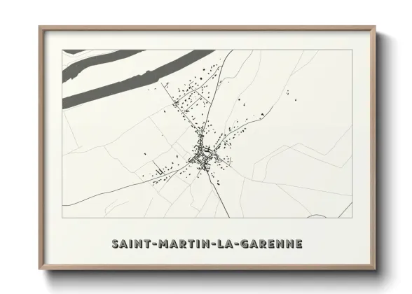 Une affiche de carte sur Saint-Martin-la-Garenne