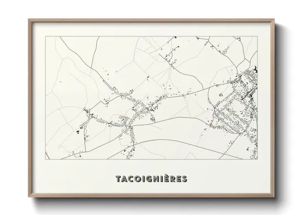 Une affiche de carte sur Tacoignières