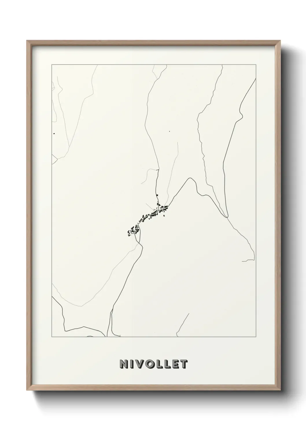 Un poster carte Nivollet