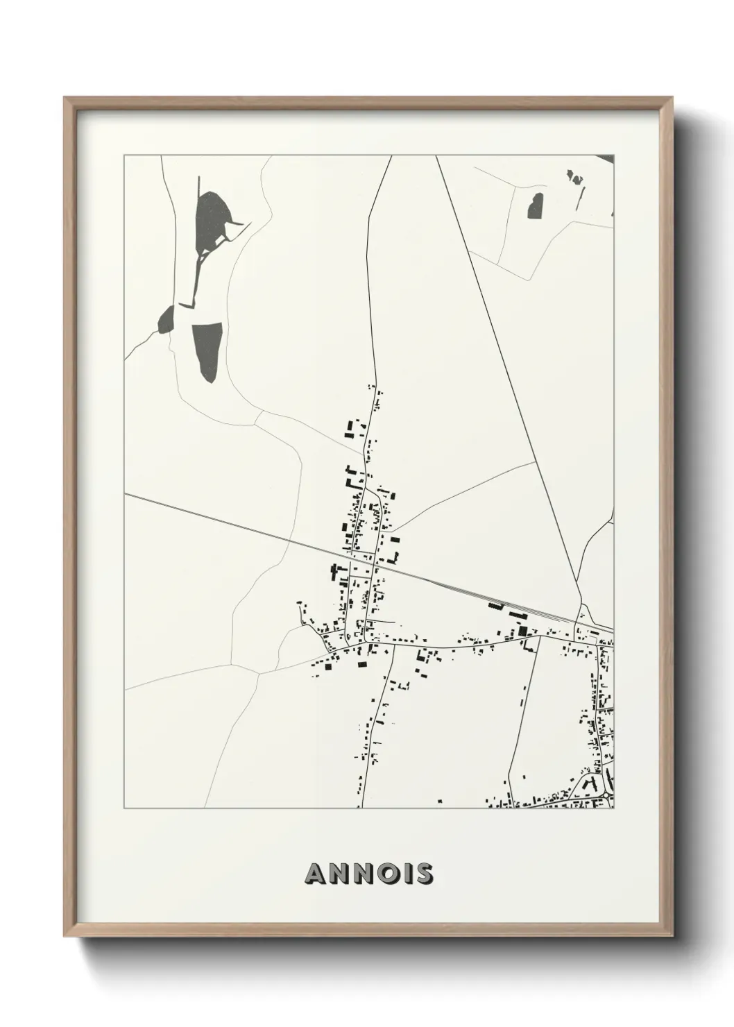 Un poster carte Annois