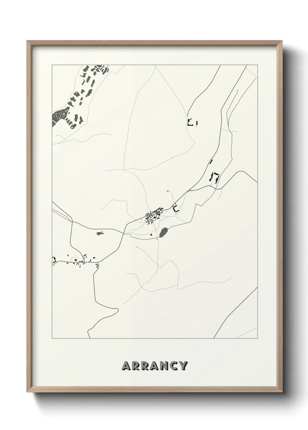 Un poster carte Arrancy