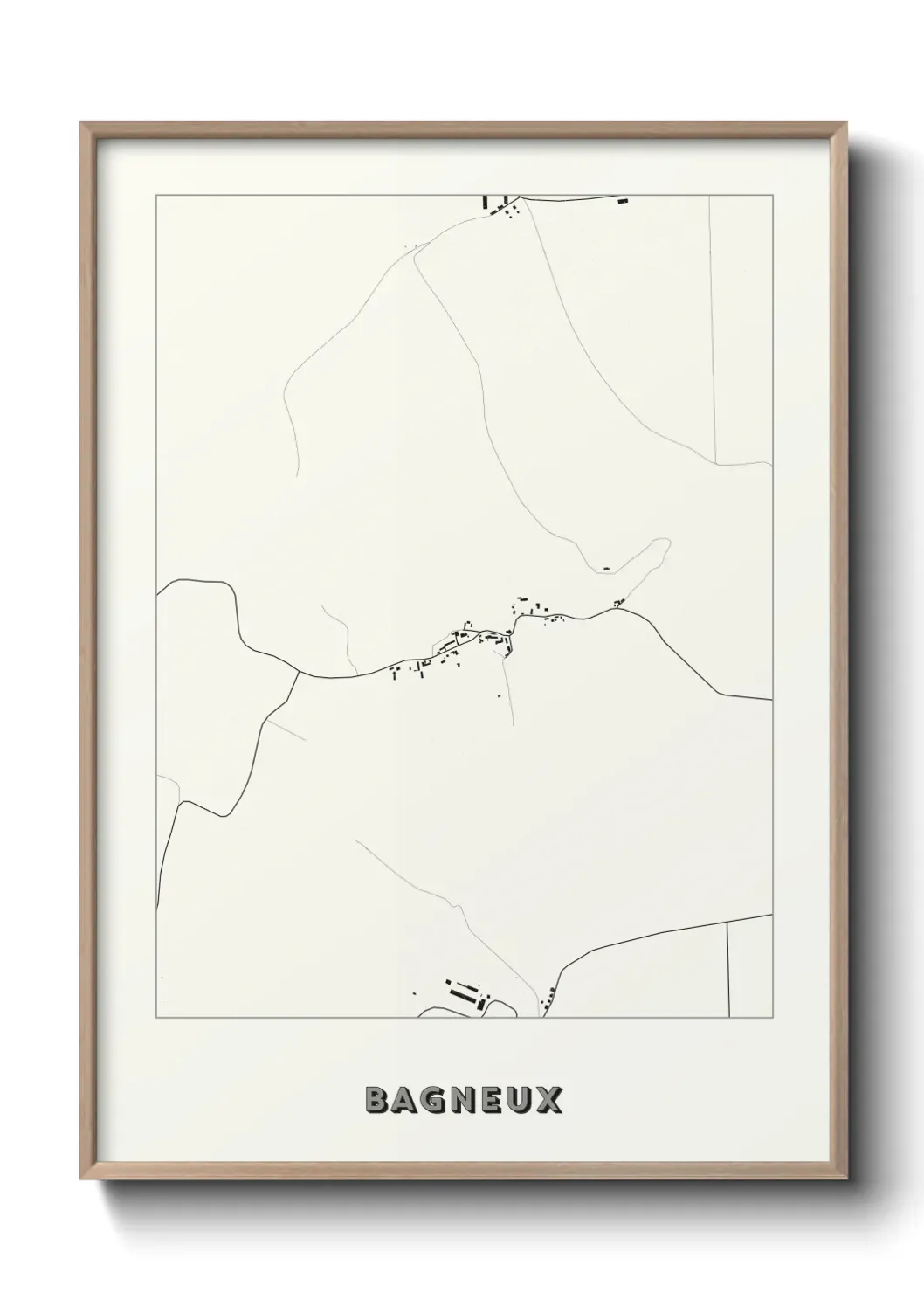 Un poster carte Bagneux