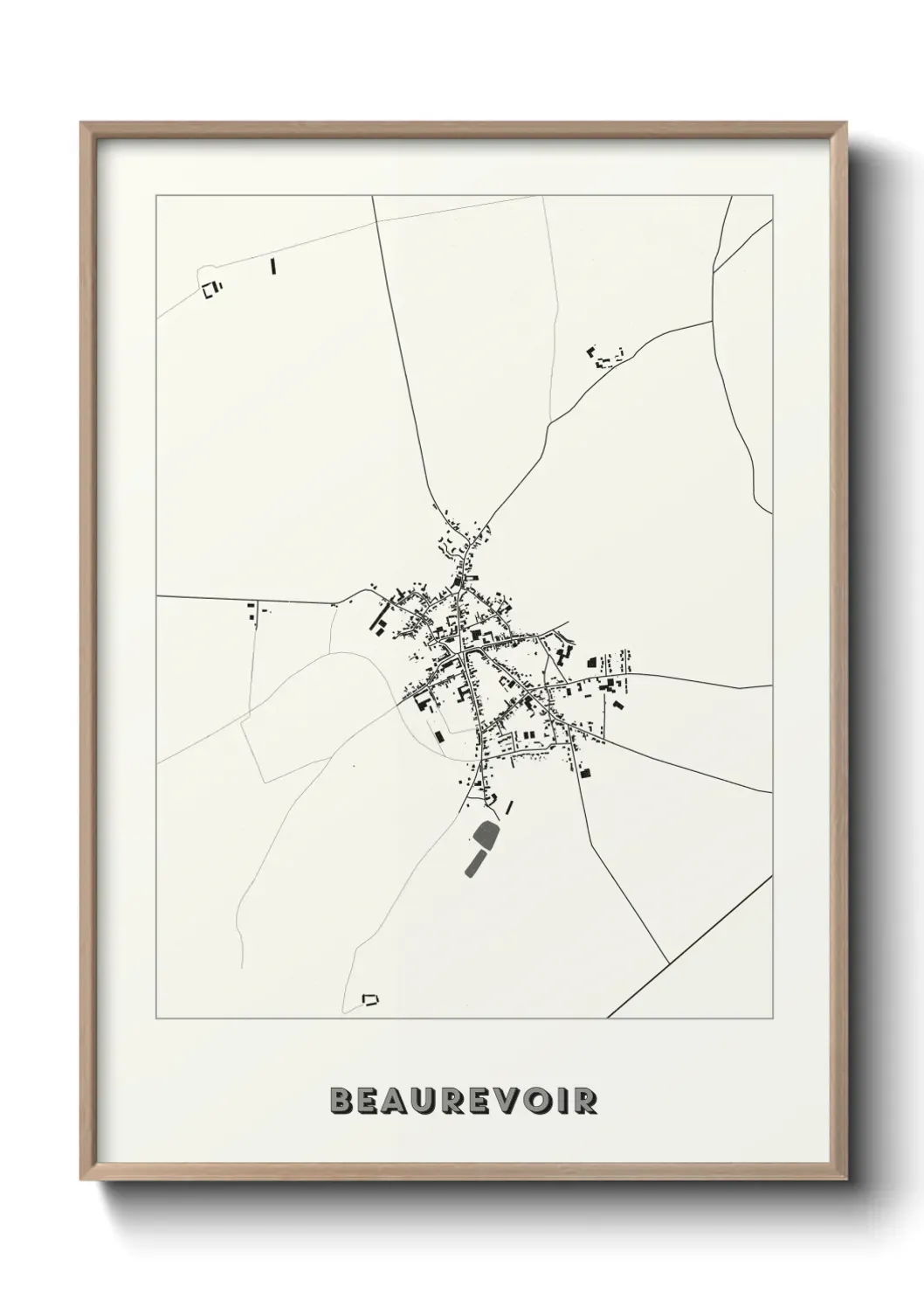 Un poster carte Beaurevoir