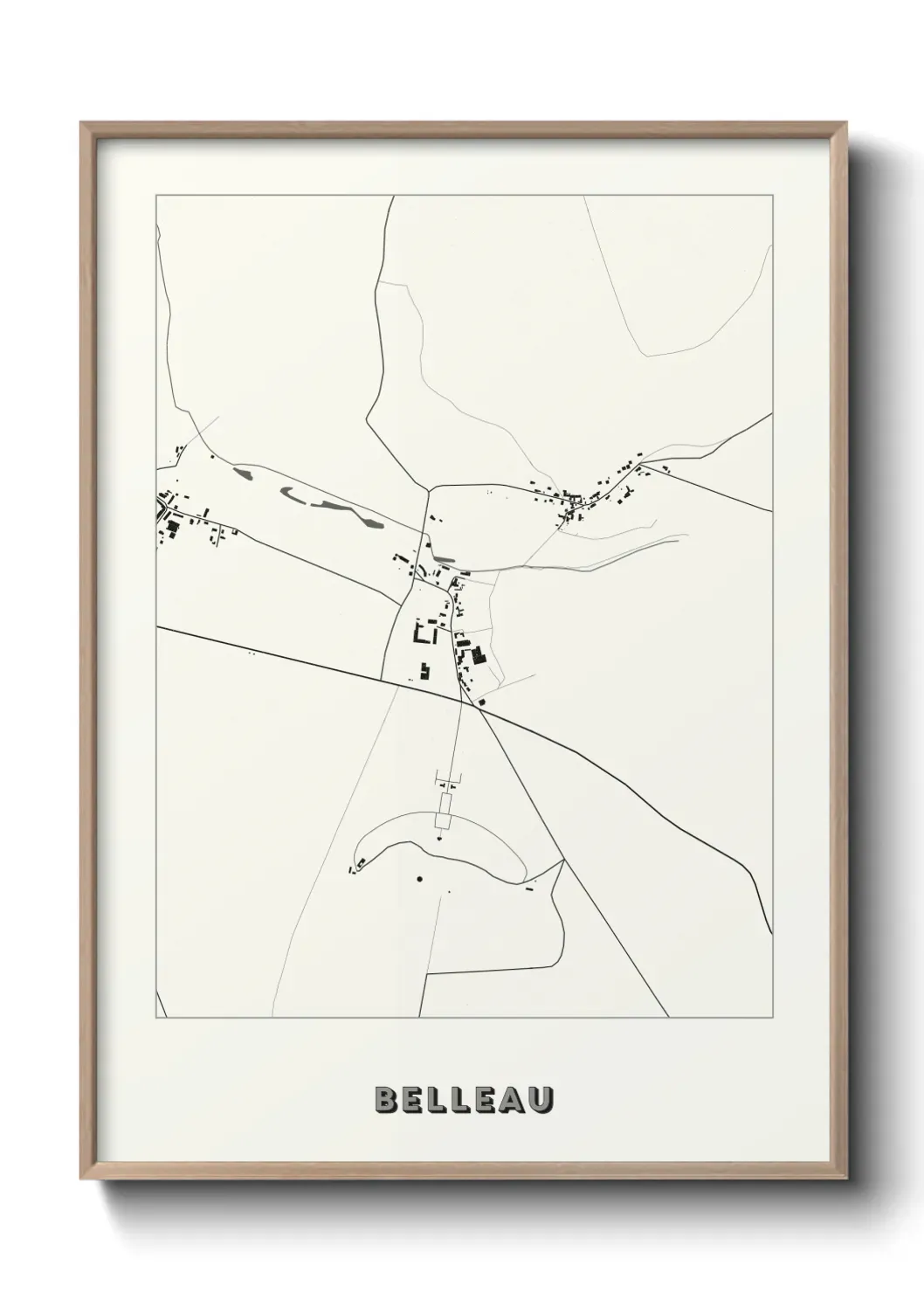 Un poster carte Belleau