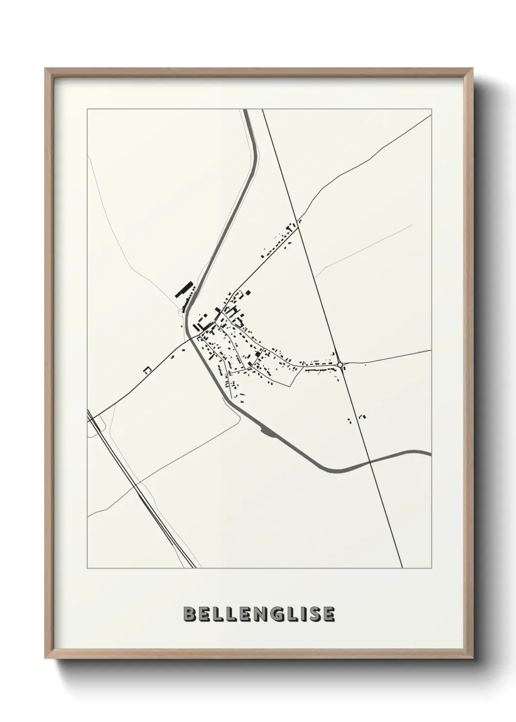 Un poster carte Bellenglise