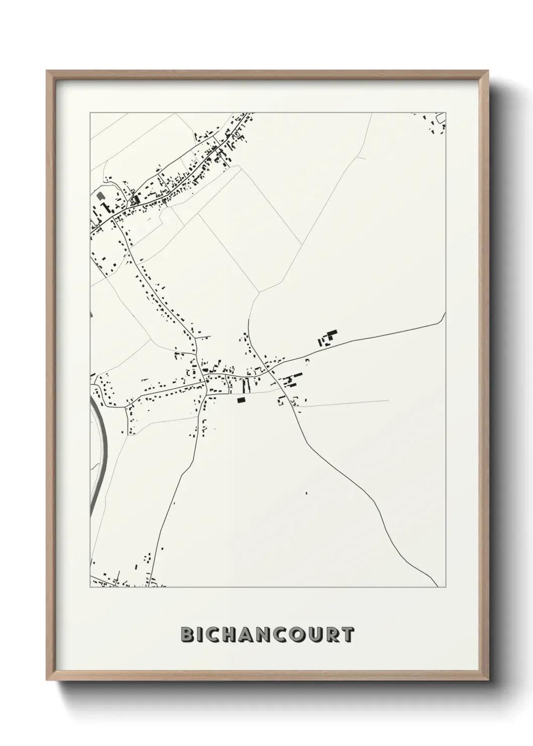 Un poster carte Bichancourt
