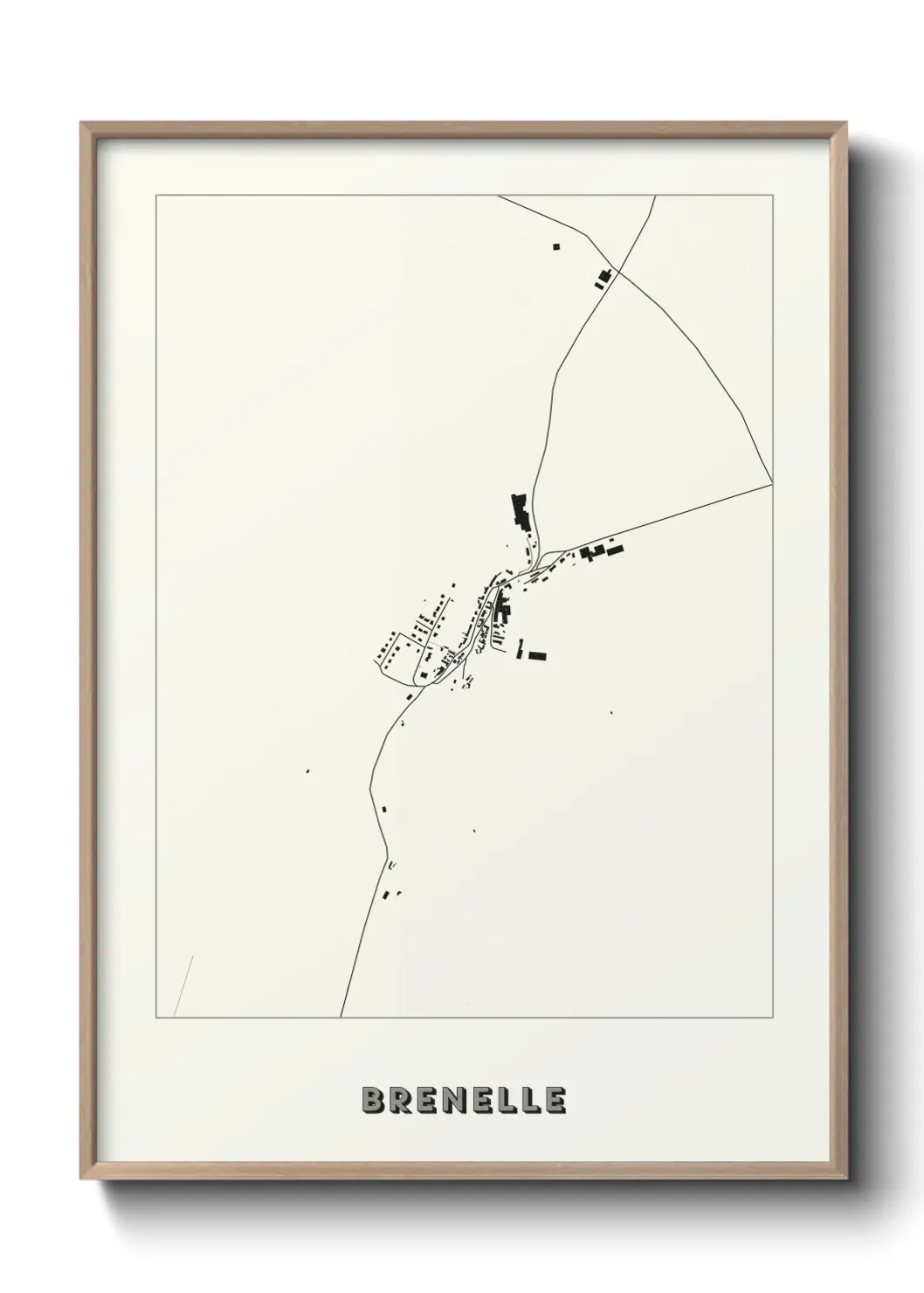 Un poster carte Brenelle