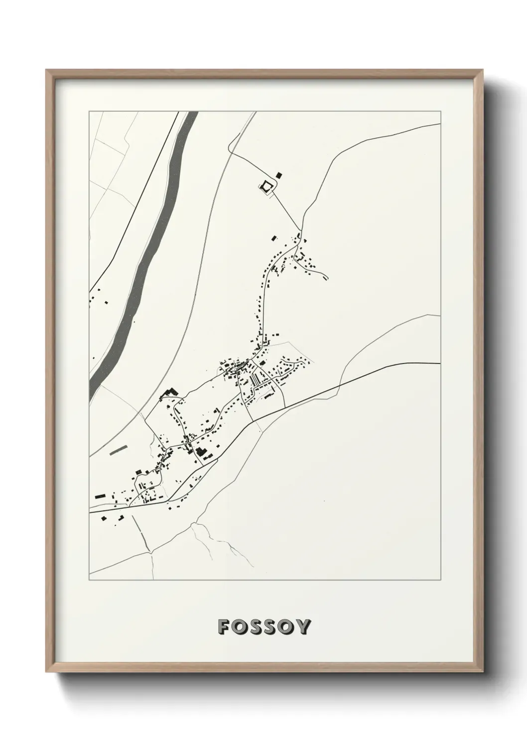 Un poster carte Fossoy