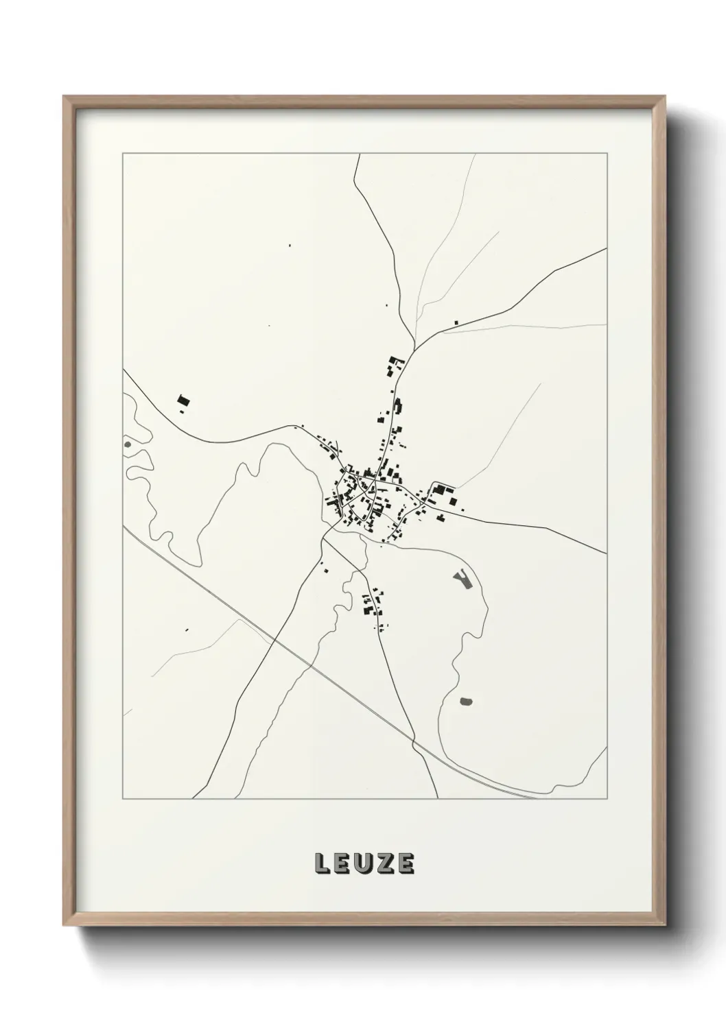 Un poster carte Leuze