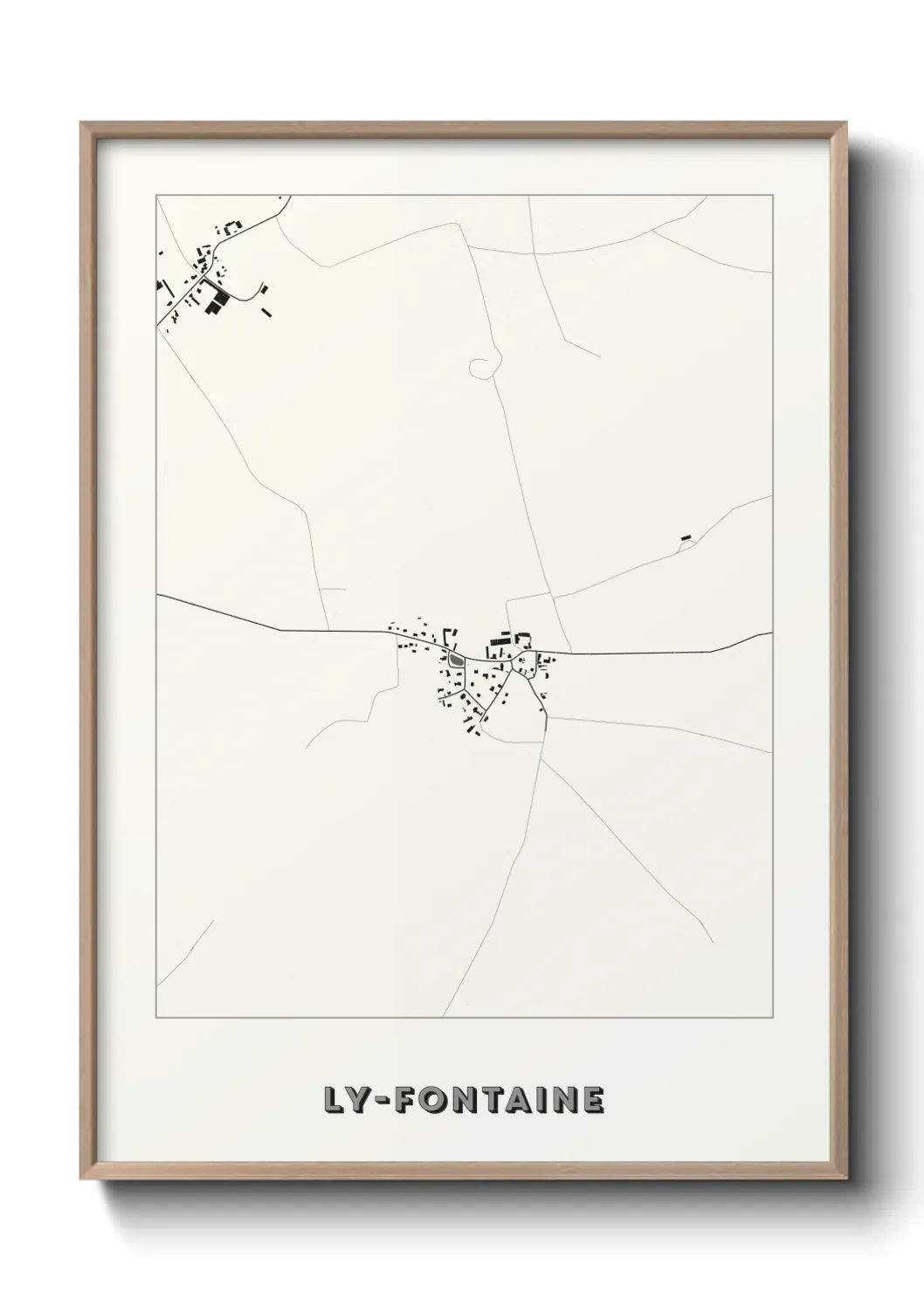 Un poster carte Ly-Fontaine