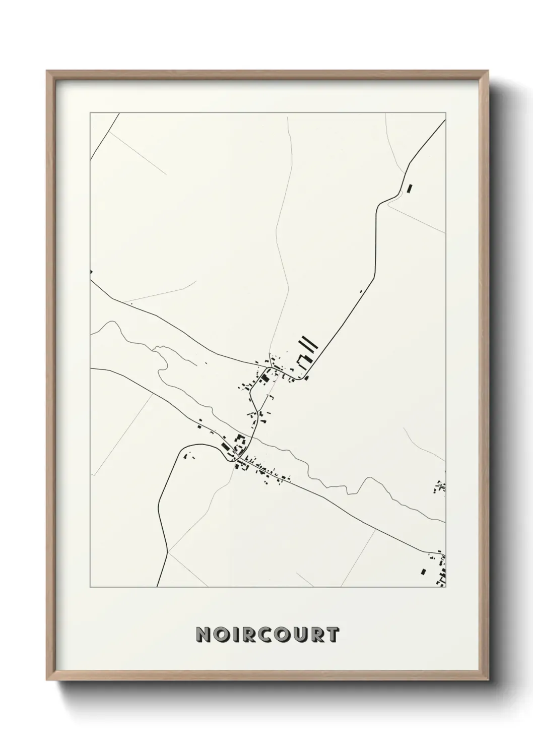 Un poster carte Noircourt