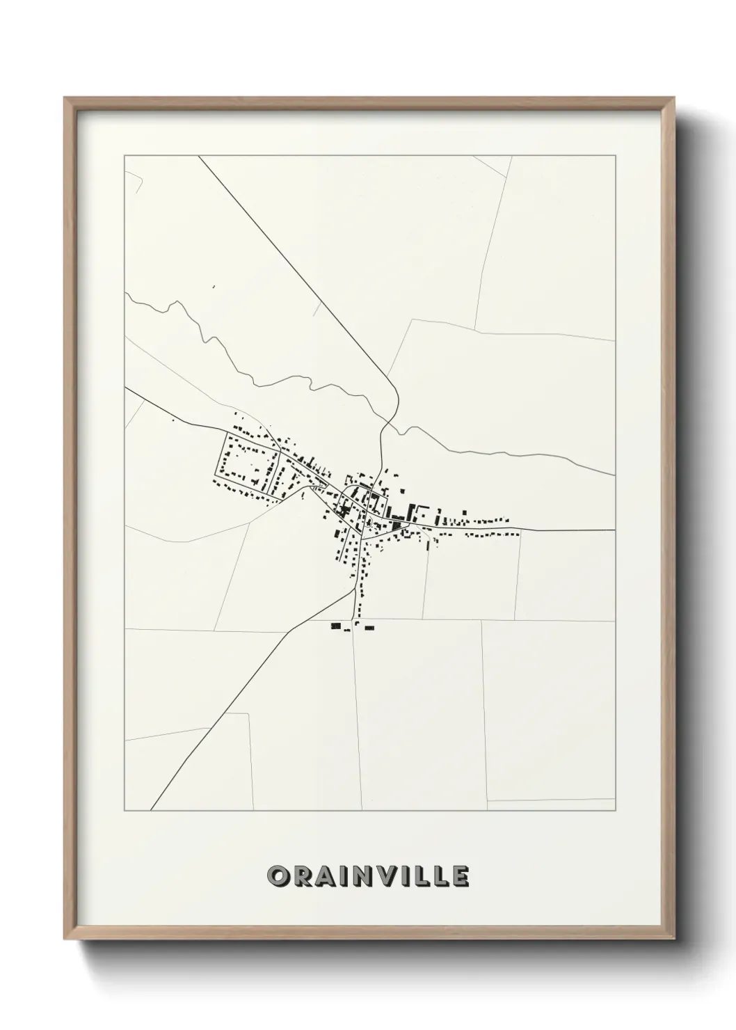 Un poster carte Orainville
