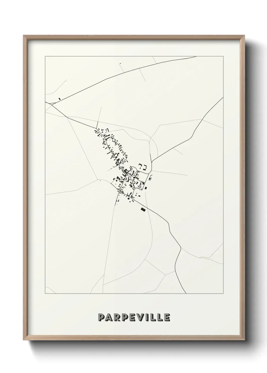 Un poster carte Parpeville