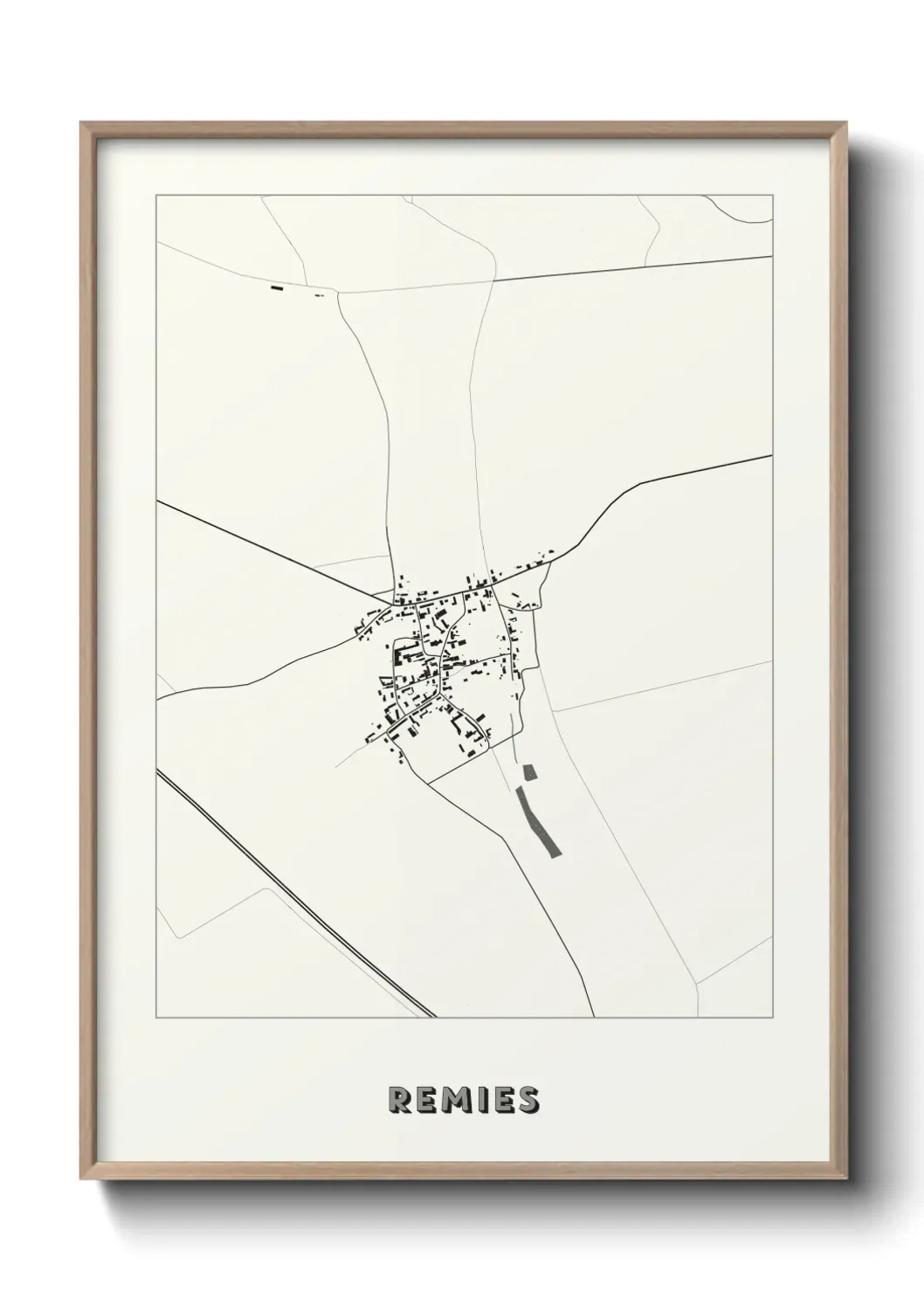 Un poster carte Remies