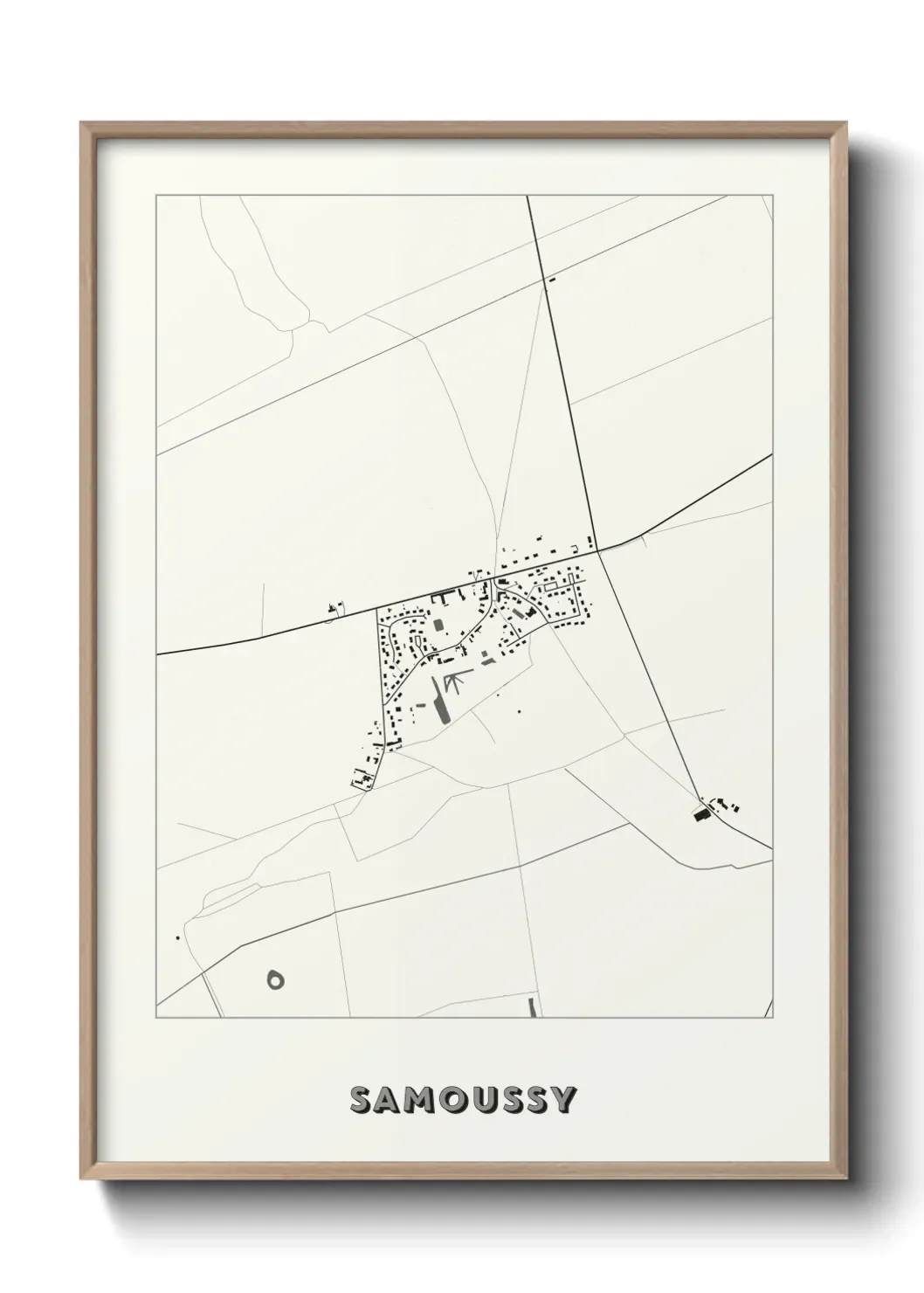 Un poster carte Samoussy