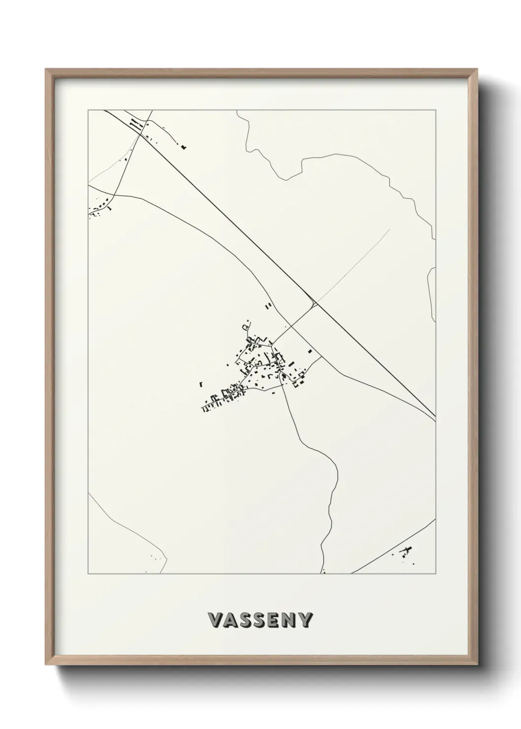 Un poster carte Vasseny