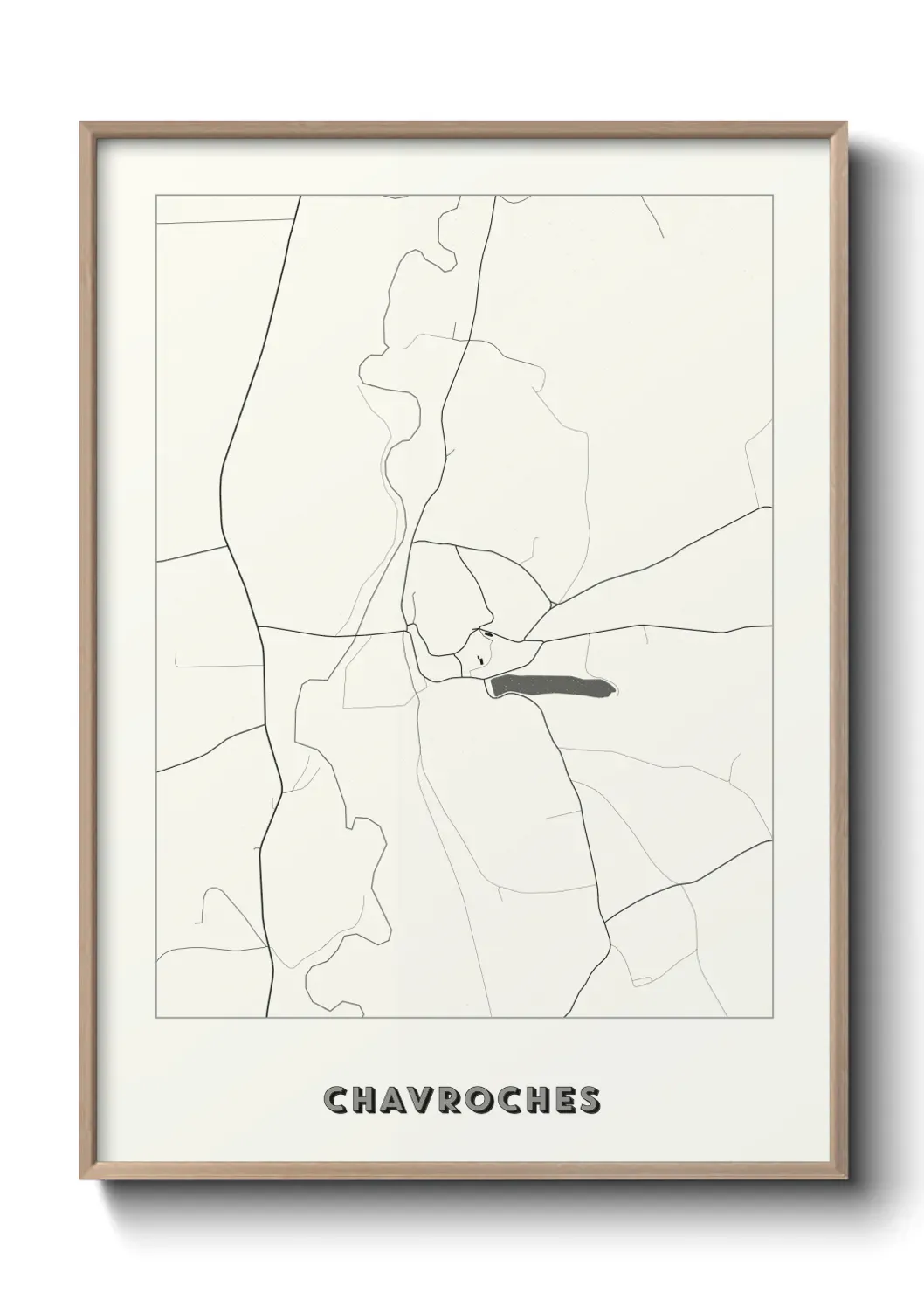 Un poster carte Chavroches