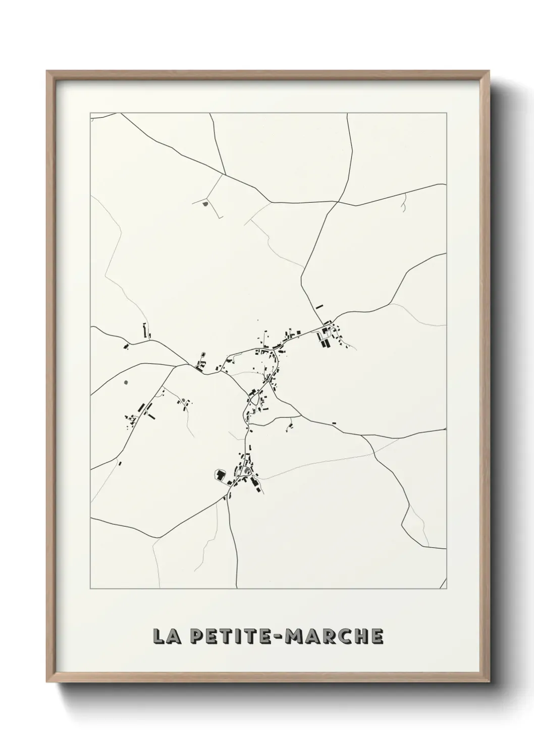 Un poster carte La Petite-Marche