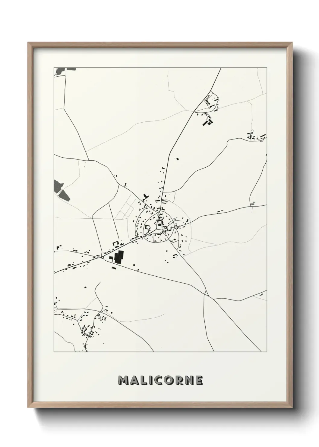 Un poster carte Malicorne