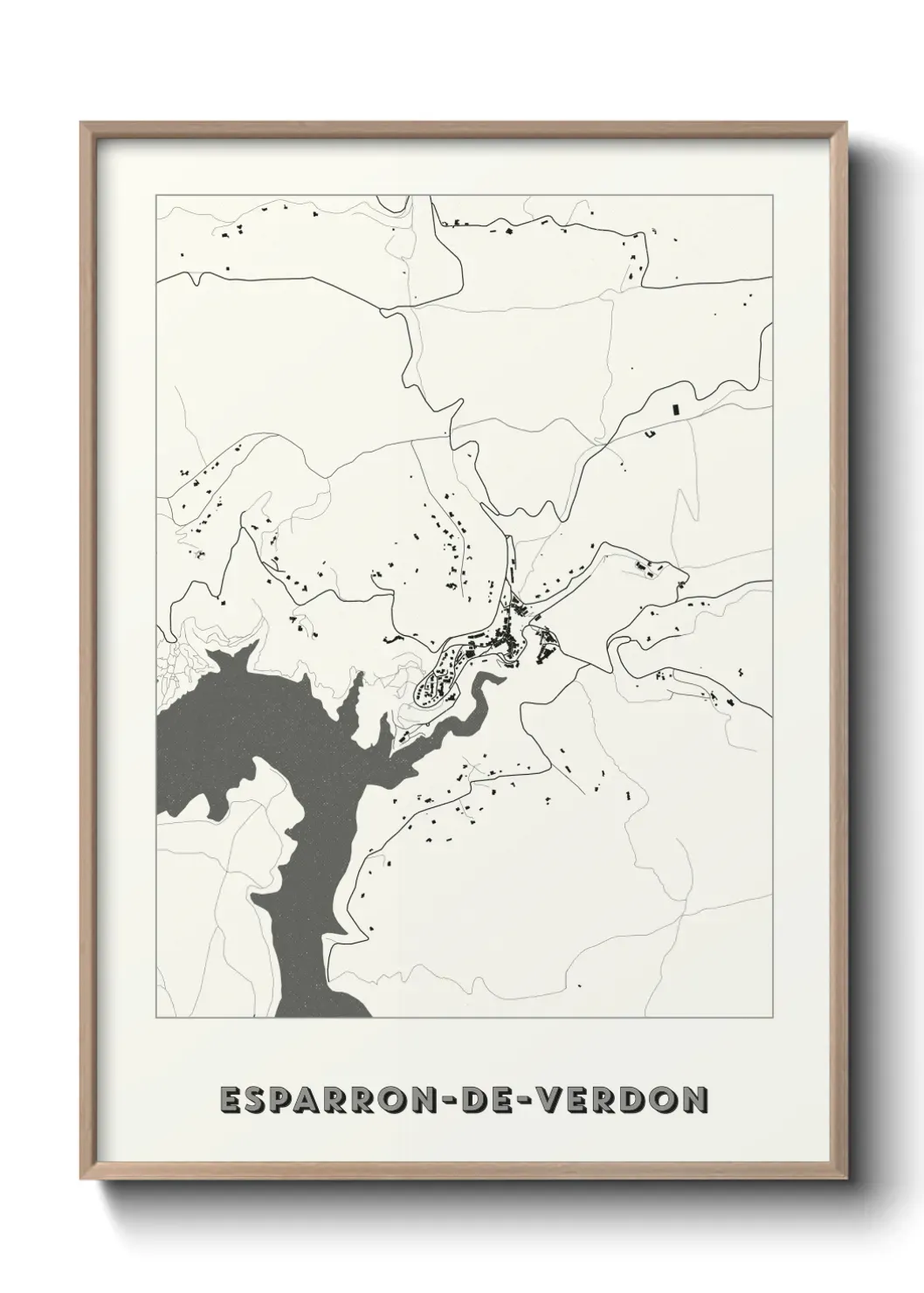 Un poster carteEsparron-de-Verdon