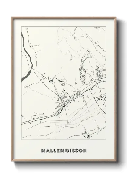 Une affiche de carte sur Mallemoisson