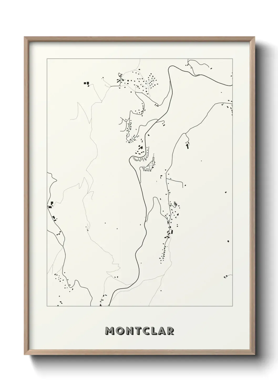 Un poster carte Montclar