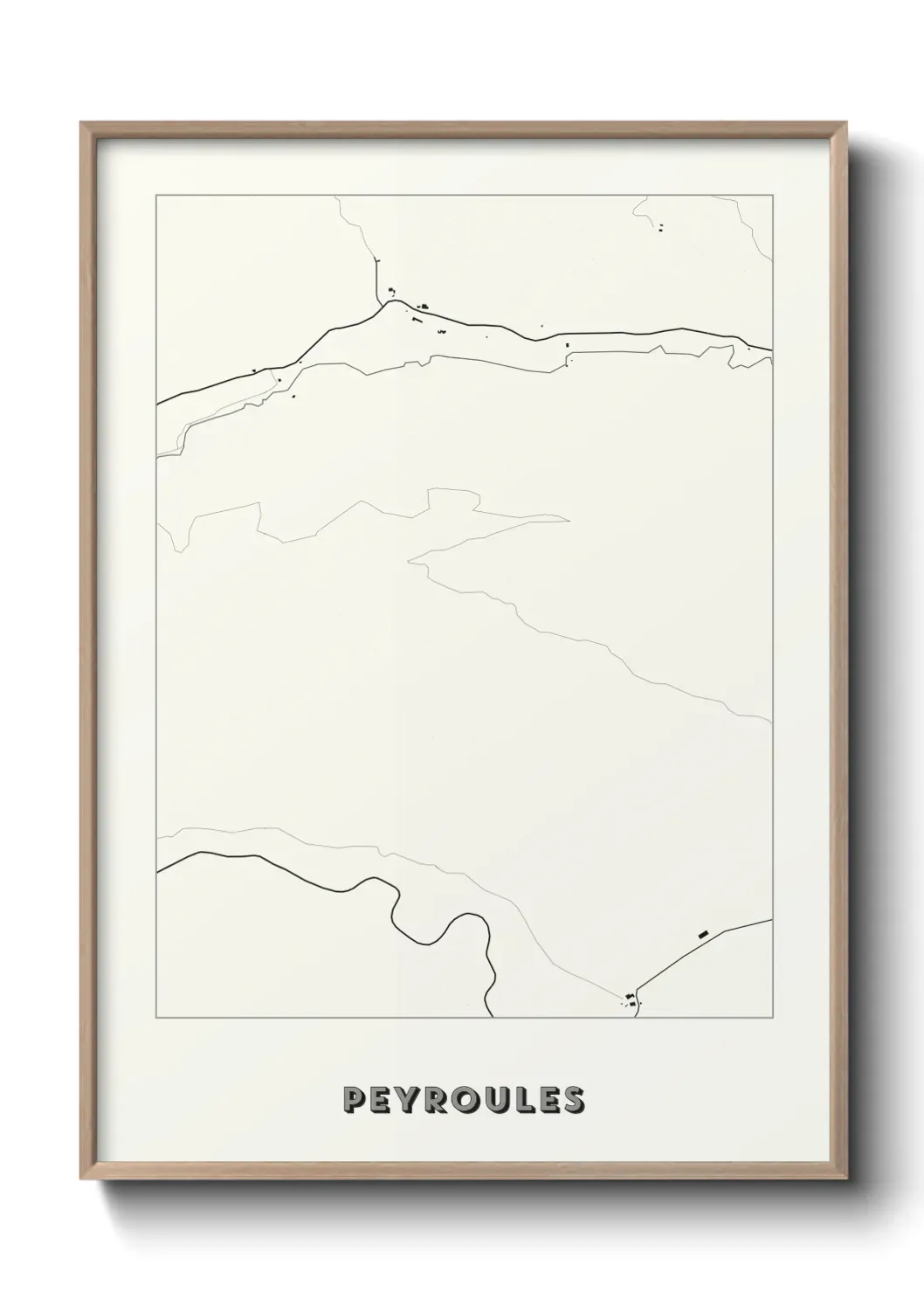 Un poster carte Peyroules