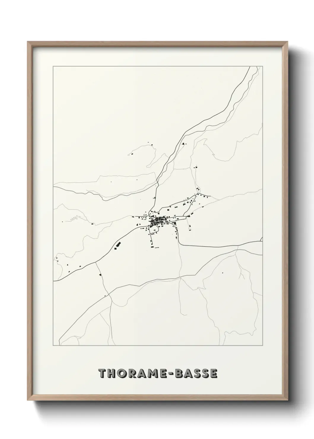 Un poster carte Thorame-Basse