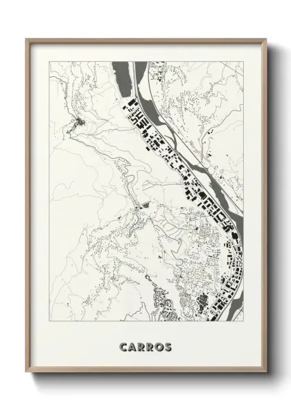 Une affiche de carte sur Carros