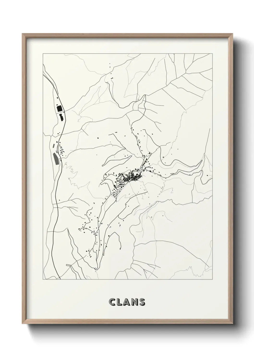 Un poster carte Clans