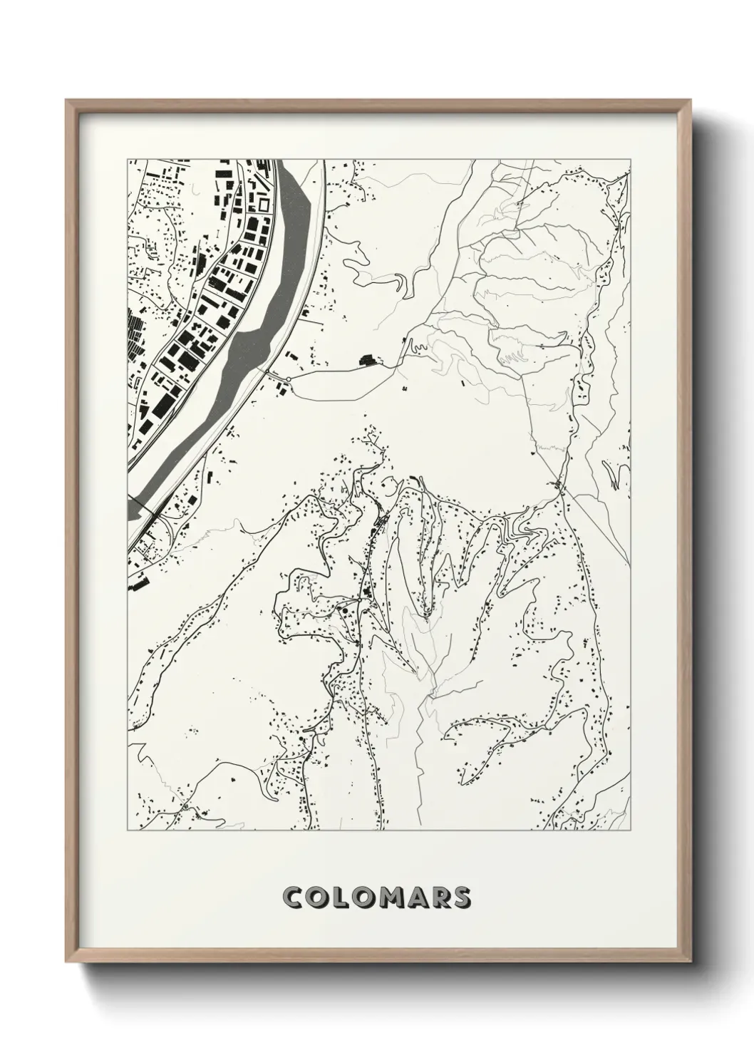 Un poster carte Colomars