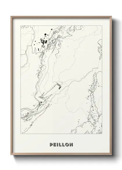 Une affiche de carte sur Peillon