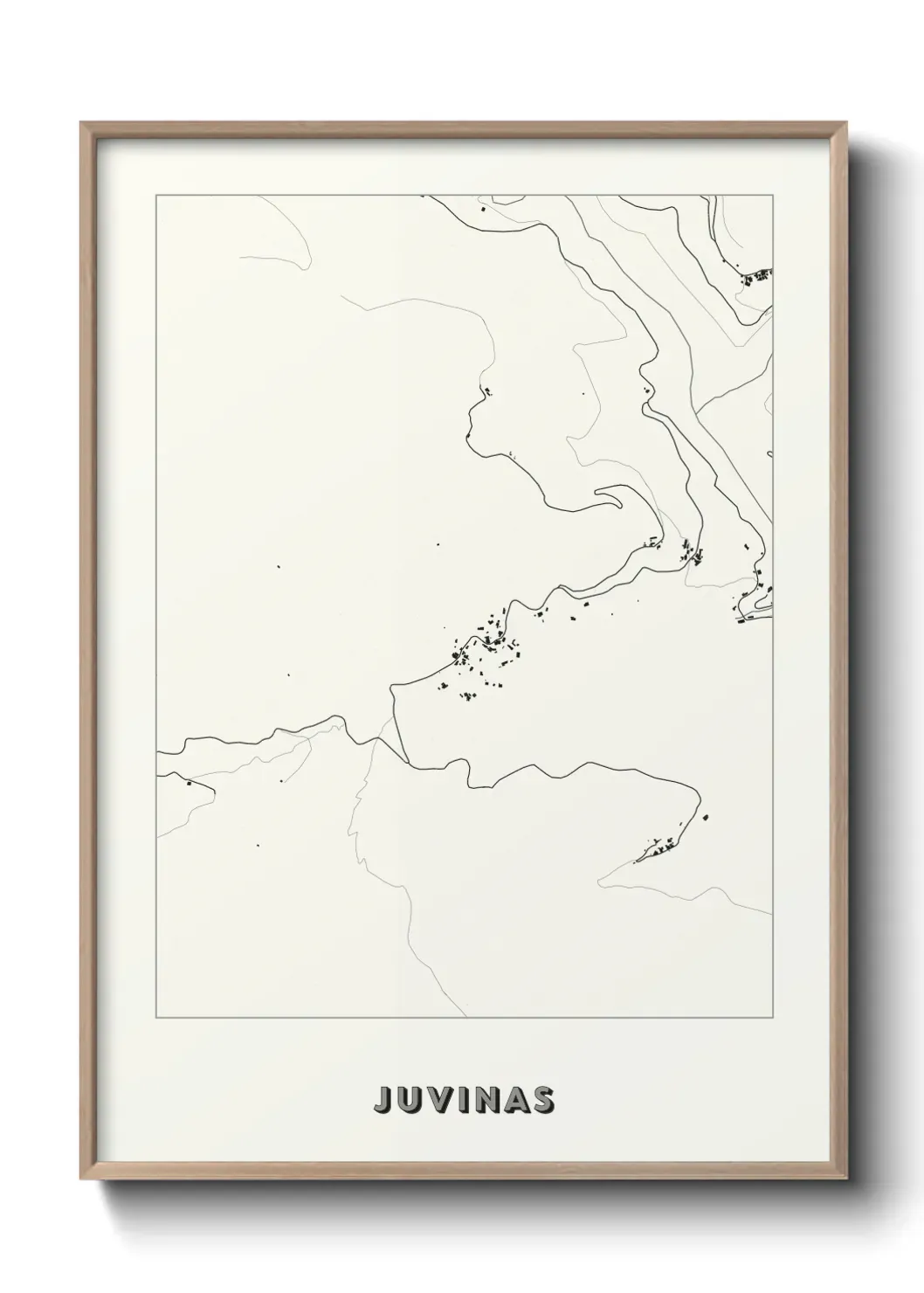 Un poster carte Juvinas
