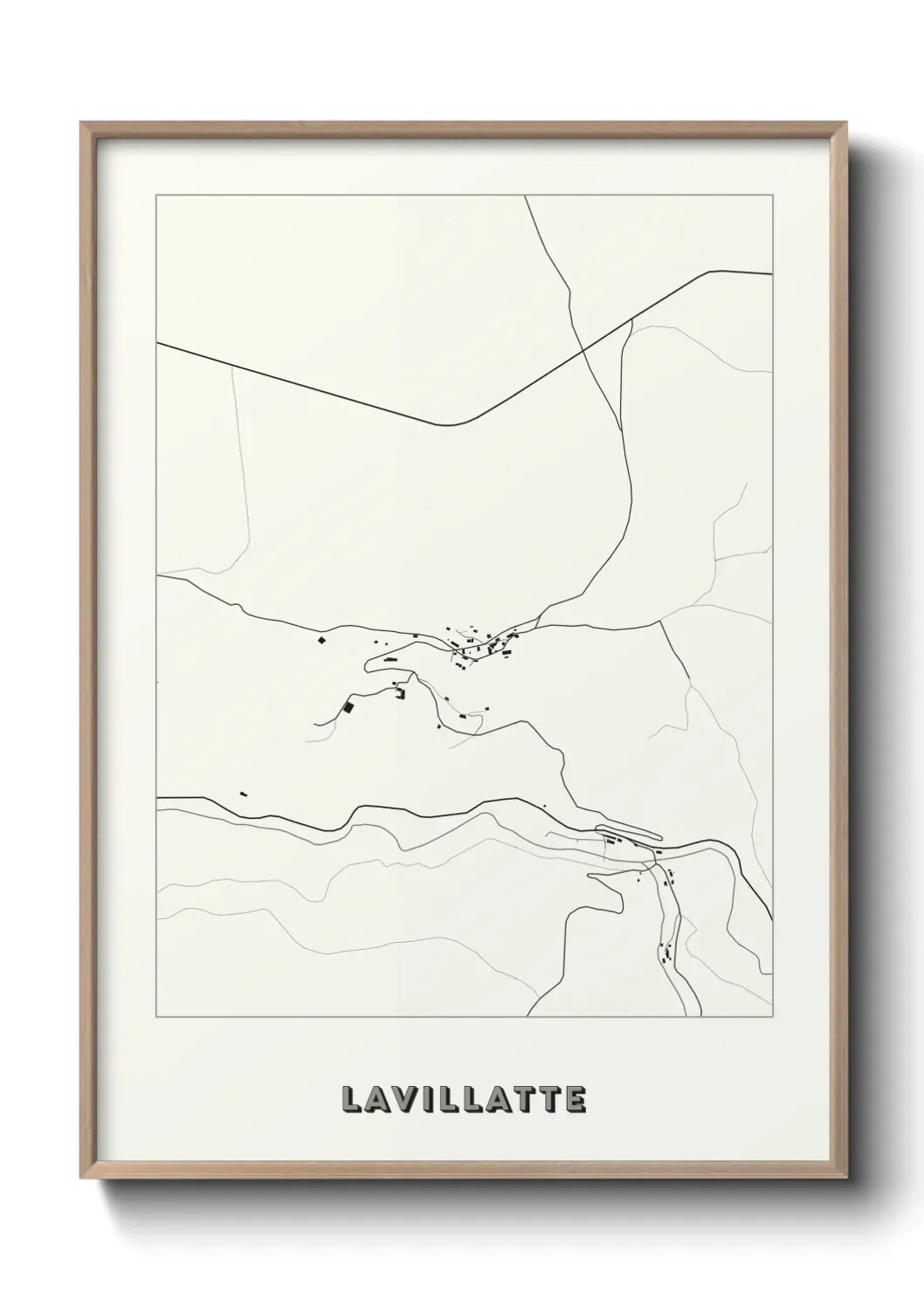 Un poster carte Lavillatte