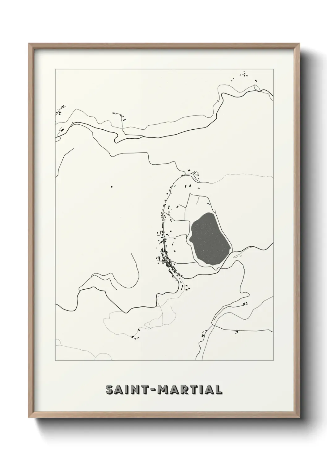 Un poster carte Saint-Martial