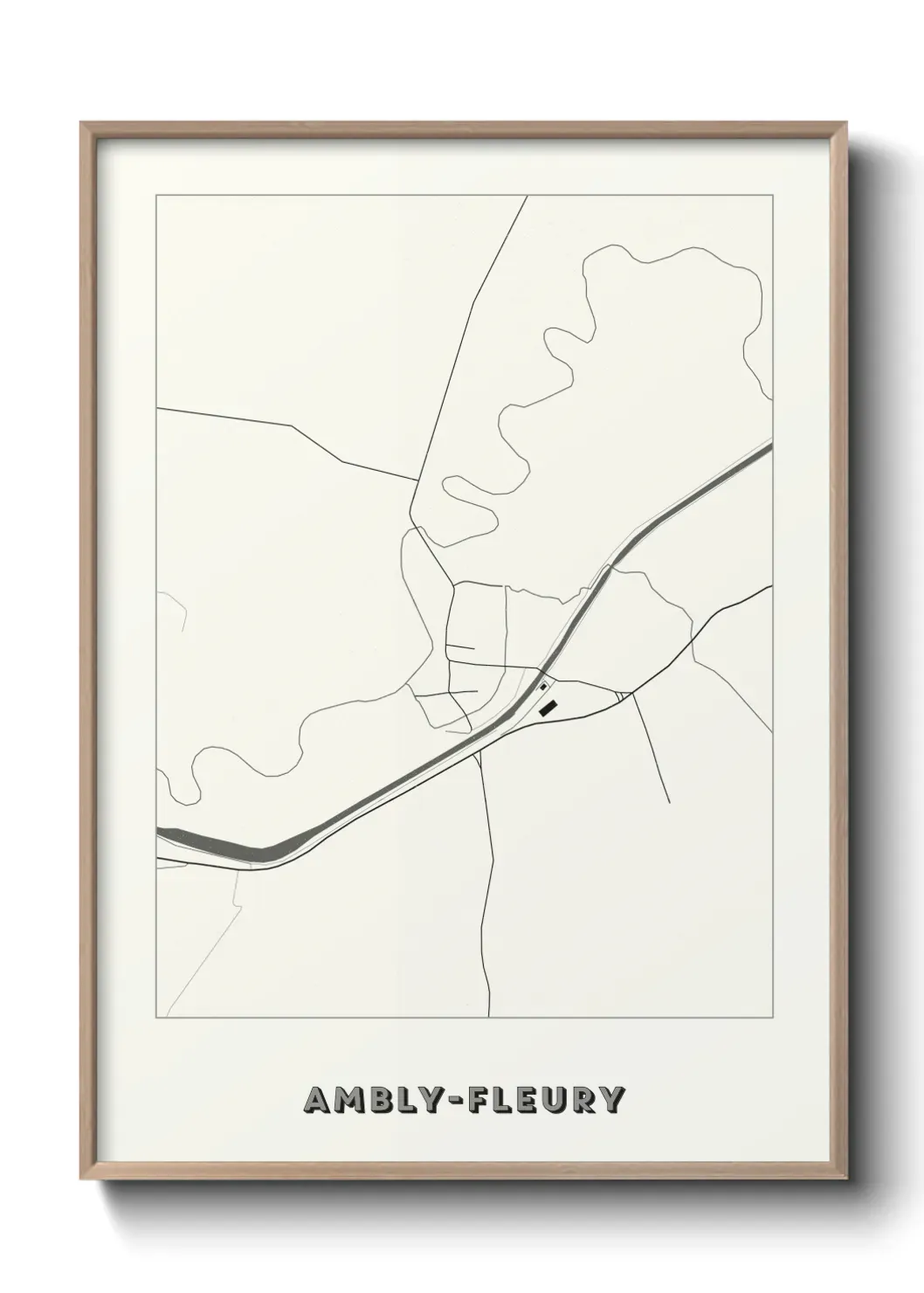 Un poster carteAmbly-Fleury