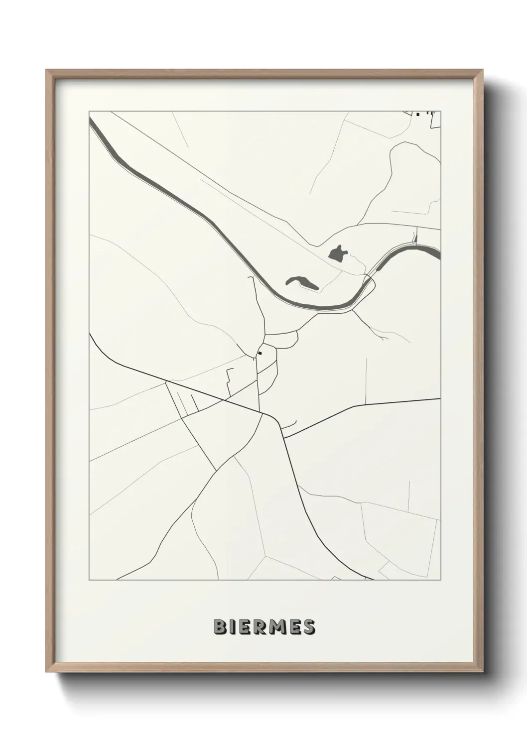 Un poster carte Biermes