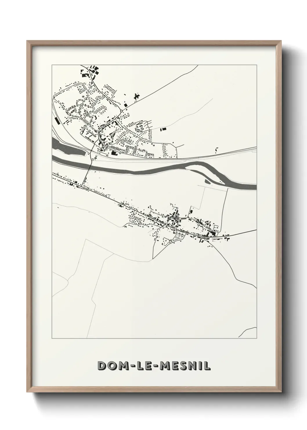 Un poster carte Dom-le-Mesnil